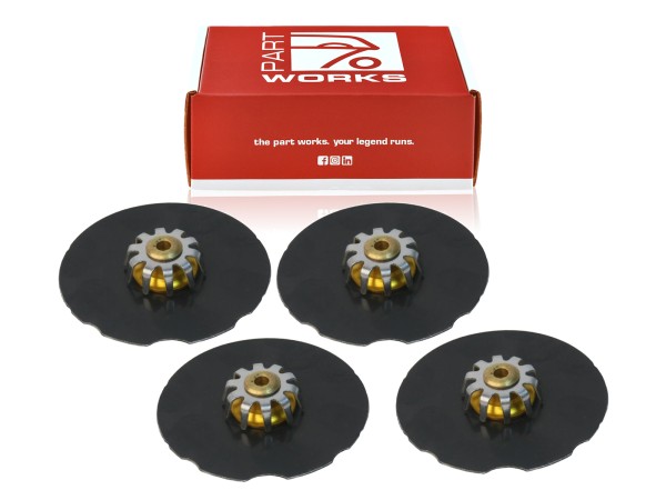 4x dempingsplaat voor PORSCHE 944 S2 Turbo 964 968 S4 928 ACHTER 30mm