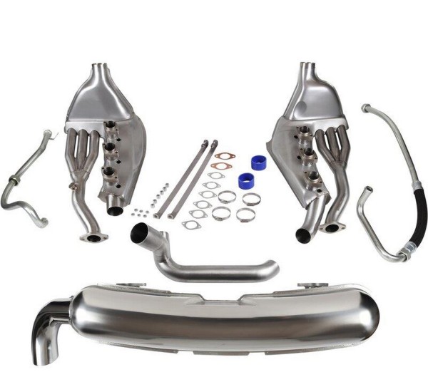 Kit d'échappement échangeur de chaleur pour PORSCHE 911 Carrera 3.2 pot d'échappement sportif 84 INOX