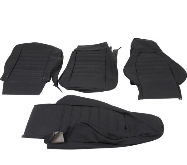 1x seat cover set for PORSCHE 911 G FRONT BLACK