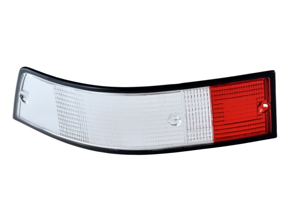 Lente fanale posteriore per PORSCHE 911 F G '69-'89 BIANCO ROSSO NERO SINISTRO