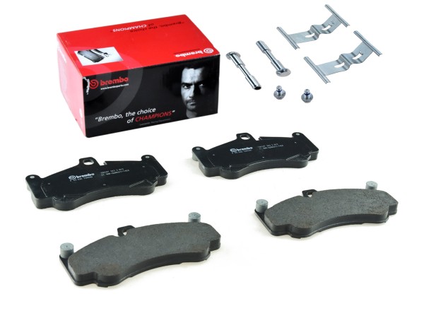 Brake pads + spring plates for PORSCHE 996 GT3 from '04- FRONT