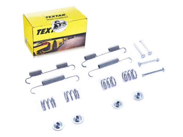 Spring brake shoes for PORSCHE Cayenne 92A 958 compression spring tension spring tension pin SET