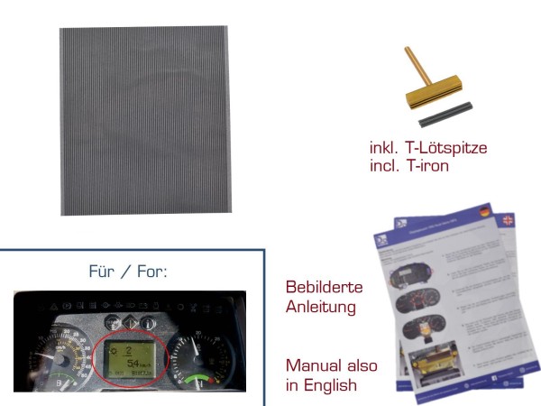 Tachimetro a pellicola di contatto per display combinato quadro strumenti JOHN DEERE BIF