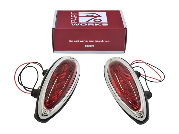 Tail lights for PORSCHE 356 tail lights RED US L+R