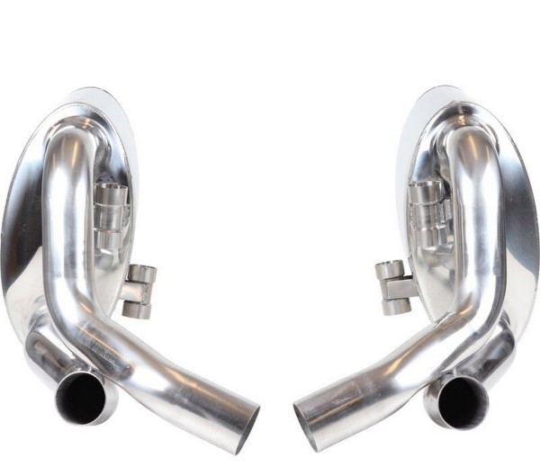 Rear silencer for PORSCHE 997 Carrera from '09- sports exhaust STAINLESS STEEL L+R