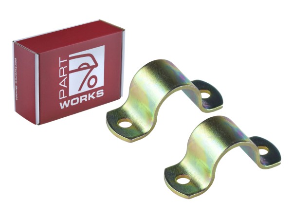 2x bearing bracket stabilizer bar for PORSCHE 911 up to -'77 914 bracket REAR
