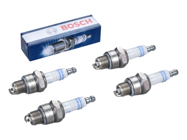 4x spark plug for PORSCHE 356 A B C 1100 1300 1600 Super 912 BOSCH