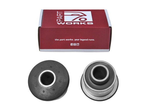 2x rubber bearing for 1 wishbone for PORSCHE 928 S4 GTS from '87- FRONT TOP