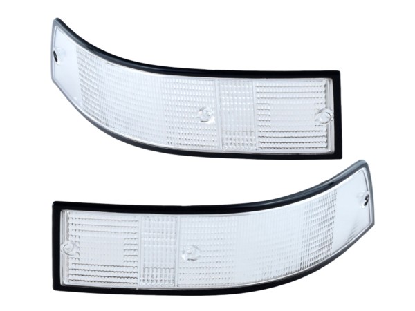 Verres de feu arrière pour PORSCHE 911 F G '69-'89 BLANC NOIR L+R