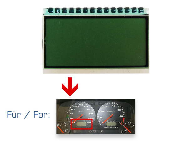 Affichage du compteur de vitesse pour le combiné d'instruments de l'ordinateur de bord VW Golf 3 MK III