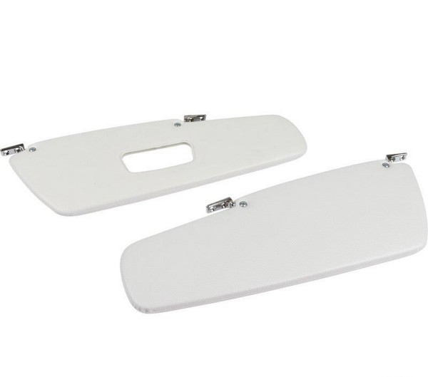 2x viseiras solares para PORSCHE 356 B C Coupe com espelho de maquilhagem CREAM SET L+R