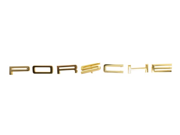 Letras ORIGINAL PORSCHE 911 F até -'71 914 "Porsche" OURO