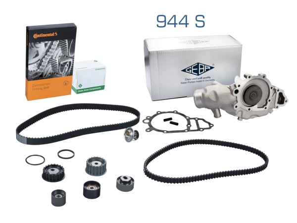 Water pump + timing belt + rollers for PORSCHE 944 S SET