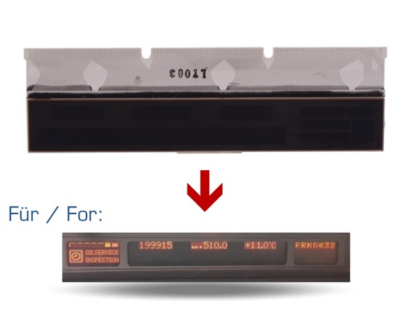 Speedometer display for BMW X5 E53 instrument cluster cockpit