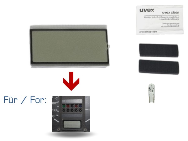 Riparazione del display del tachimetro per la riparazione dell'orologio digitale del quadro strumenti VW Golf MK1 2 I II