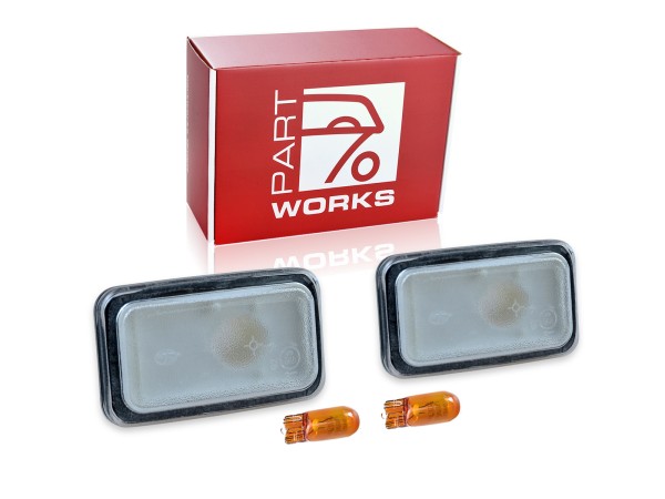 2x indicadores laterais para lâmpadas PORSCHE 911 G 964 993 924 944 968 BRANCO + LARANJA