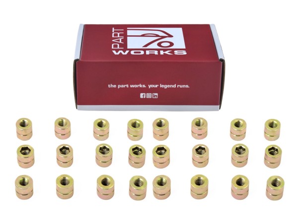 24x cylinder head nuts for PORSCHE 911 F G SC 930 Turbo 24-piece