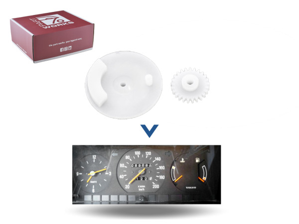 Engrenagens do velocímetro para AUDI 90 20V 2.3E Coupé velocímetro cluster de instrumentos E20 + 17-M SET