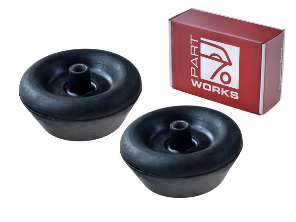 2x rubber lager veerpootsteun voor PORSCHE 928 schokdemper rubber REAR SET