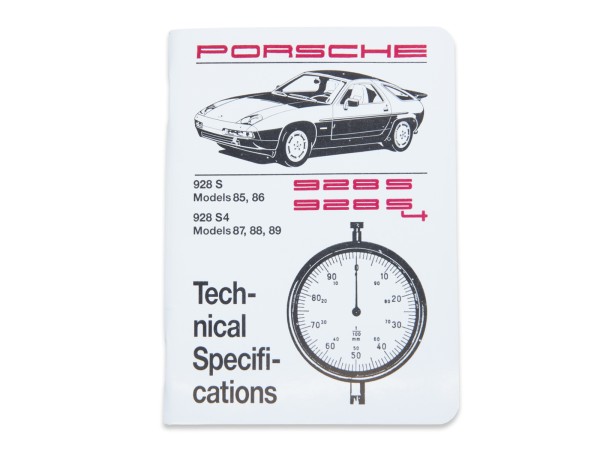 Werkplaatshandboek voor PORSCHE 928 S S4 '85-'89 Technische specificaties NL