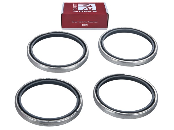 4x anéis de vedação da pinça de freio para PORSCHE 911 G Turbo 3.3 930 WTL anel raspador FRONT