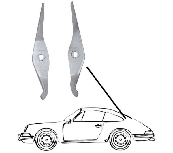 Montage achterklepscharnier voor PORSCHE 911 F G tot -'86 onder de hoedenplank