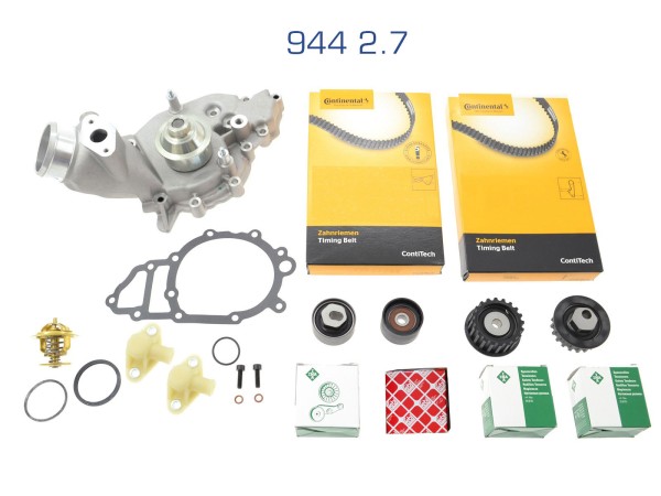 Pompa acqua + cinghia distribuzione + rulli per PORSCHE 944 2.7 SET