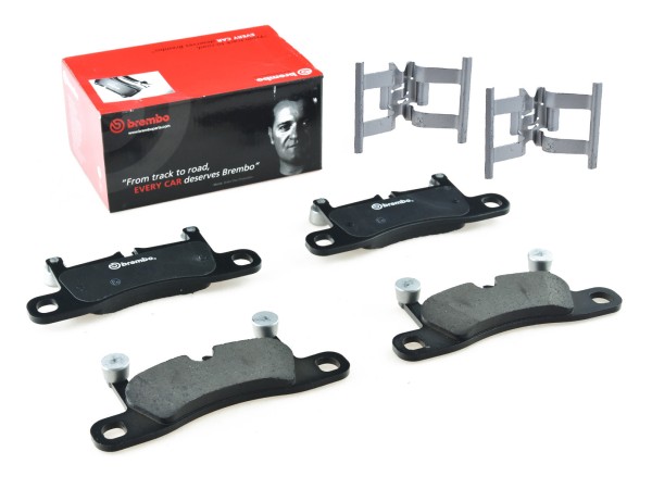 Brake pads + spring plates for PORSCHE Cayenne 958 92A 3.0 3.6 4.2 4.8 S REAR