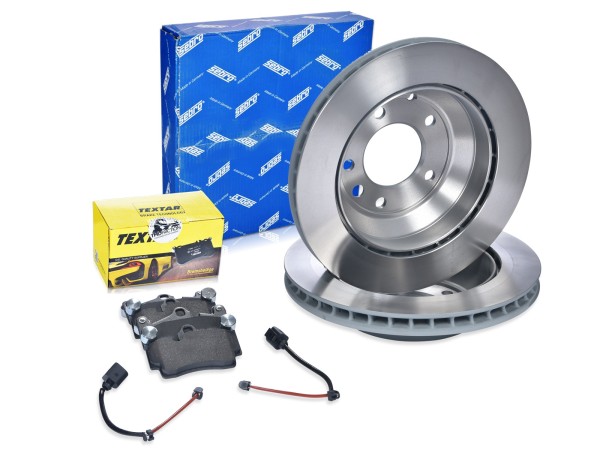 Brake discs + brake pads + WK for PORSCHE 955 957 9PA REAR