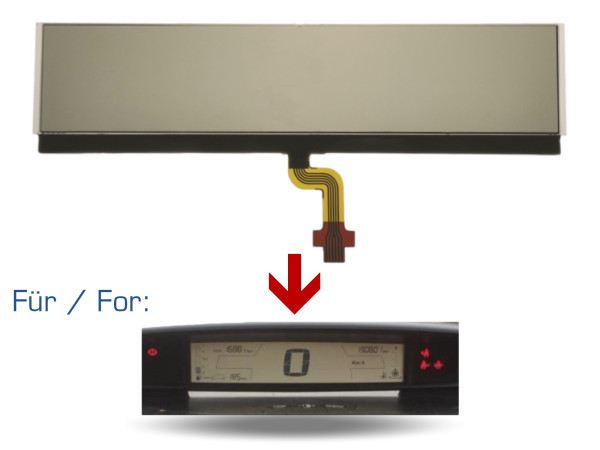Speedometer display for Citroen C4 '06-'08 petrol instrument cluster DZM=Linear