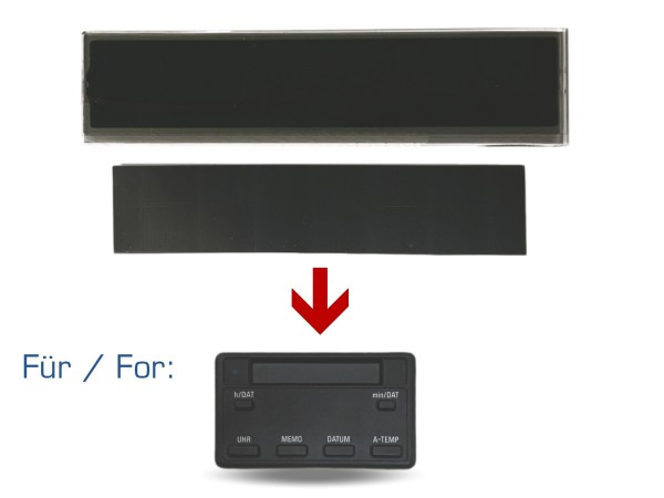 Display on-board computer for BMW 7 Series E32 5 Series E34 BC clock ATA 6 buttons