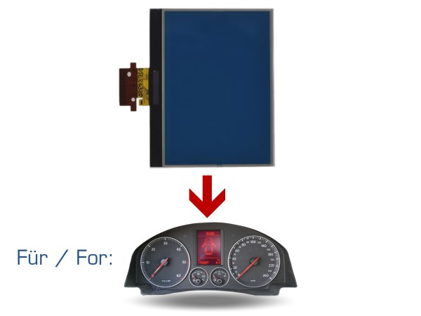 Speedometer display for VW Golf 5 V Passat instrument cluster on-board computer MFA FIS 2mm