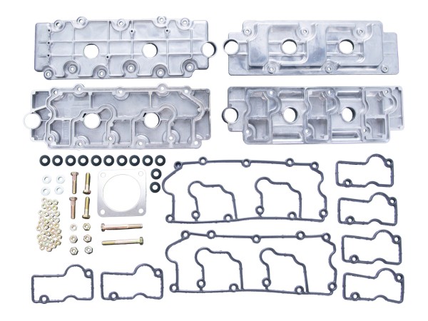 Ventildeckel für PORSCHE 964 Carrera Turbo Aluguss OBEN + UNTEN + Dichtungen