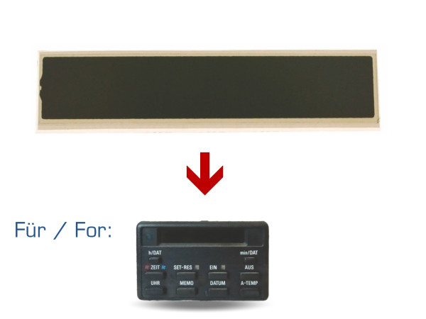 Exibição do computador de bordo para BMW Série 7 E32 Série 5 E34 BC Relógio de temperatura com 10 botões