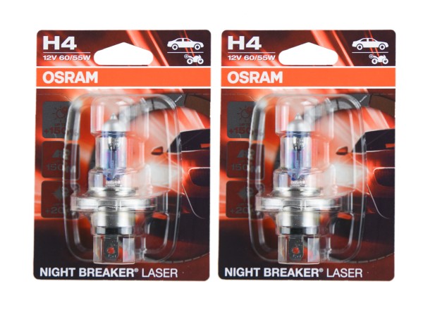 2x headlight bulb for PORSCHE 911 964 924 928 944 968 OSRAM Nightbreaker
