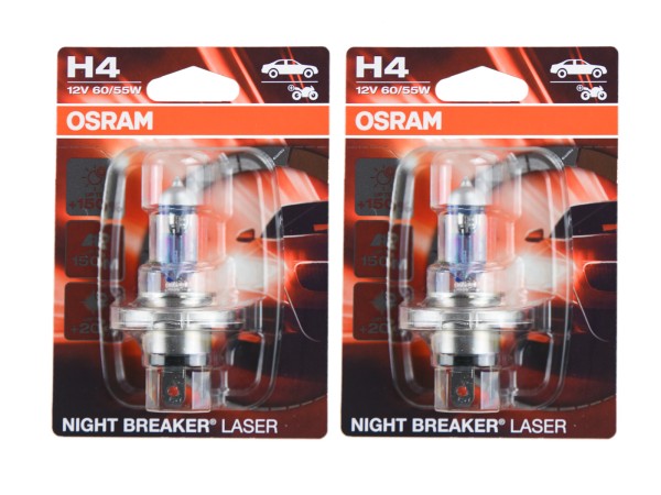 2x bombilla de faro para PORSCHE 911 964 924 928 944 968 OSRAM Nightbreaker