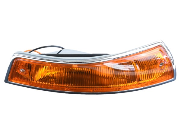 Indicator for PORSCHE 911 F SWB 912 up to -'68 glass + housing FRONT RIGHT ORANGE