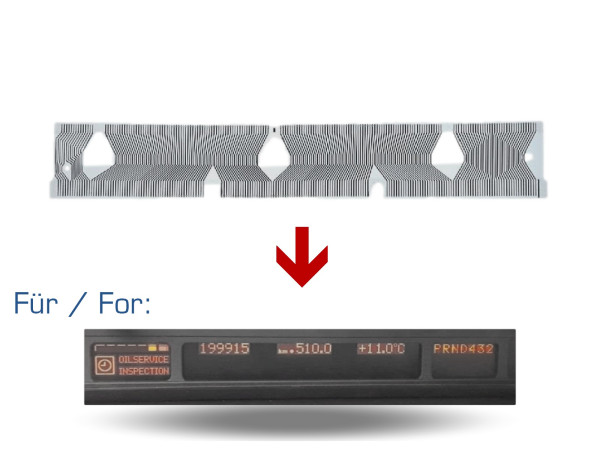 Película de contato do velocímetro para exibição do painel de instrumentos da cabine do BMW Série 5 E39