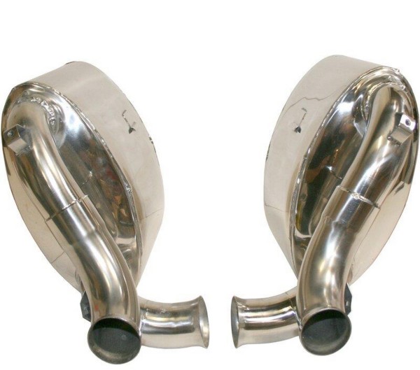 Rear silencer for PORSCHE 993 Turbo sports exhaust STAINLESS STEEL