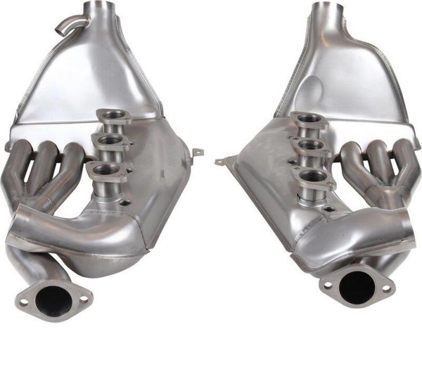 2x Wärmetauscher für PORSCHE 911 F G 2.0 2.2 2.4 2.7 3.0 41mm EDELSTAHL SSI SET