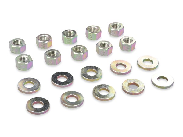 10x cilinderkop moeren + ringen voor PORSCHE 924S 944 928 968 SET