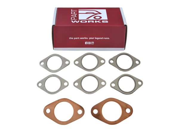 Gaskets heat exchanger for PORSCHE 911 F G up to -'75 2.2 2.4 2.7 exhaust SET