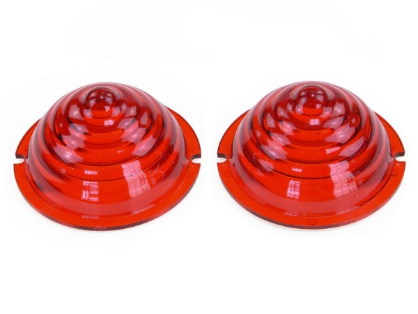 Taillight lenses for PORSCHE 356 (Pre) A '52-'56 RED L+R