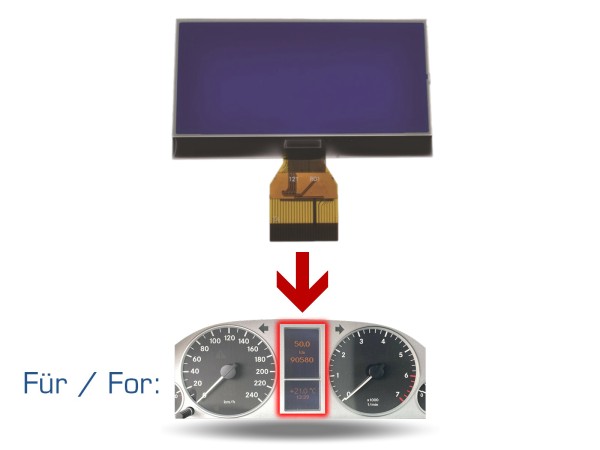 Affichage du compteur de vitesse pour combiné d'instruments MERCEDES Classe B W245