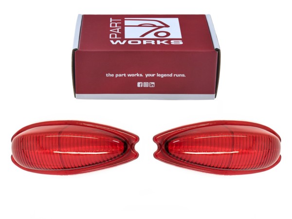 Taillight lenses for PORSCHE 356 lens US RED L+R