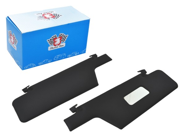 Palas de sol para PORSCHE 911 F G de '66- Targa Cabrio BLACK SET L+R