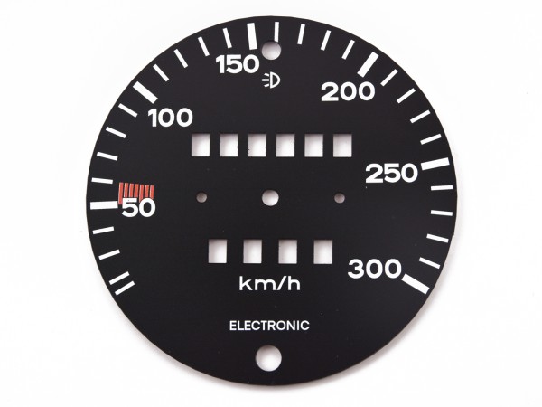 Disque de tachymètre pour PORSCHE 911 G 3.0 Turbo chiffres feuille 300 km/h V1