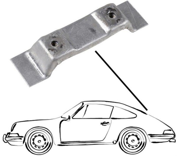 1x placa de retenção, prateleira de chapéu para suporte PORSCHE 911 F G Carrera Turbo