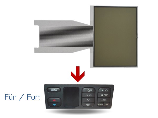 Weergave klimaat bedieningspaneel voor SAAB 9-3 YS3D airconditioning LCD reparatie