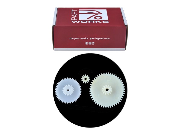 Speedometer gears for three-part electronic drive with 48x19 SET